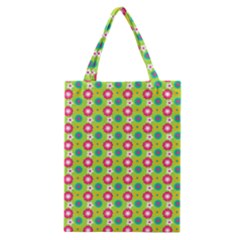 Cute Floral Pattern Classic Tote Bags by GardenOfOphir