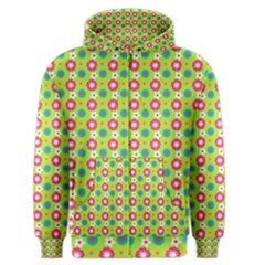 Cute Floral Pattern Men s Zipper Hoodies by GardenOfOphir