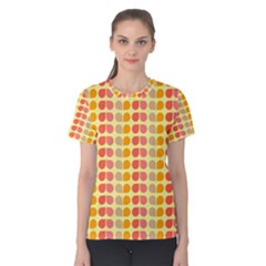 Colorful Leaf Pattern Women s Cotton Tees