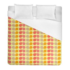 Colorful Leaf Pattern Duvet Cover Single Side (twin Size) by GardenOfOphir