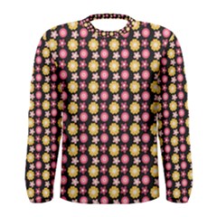 Cute Floral Pattern Men s Long Sleeve T-shirts by GardenOfOphir