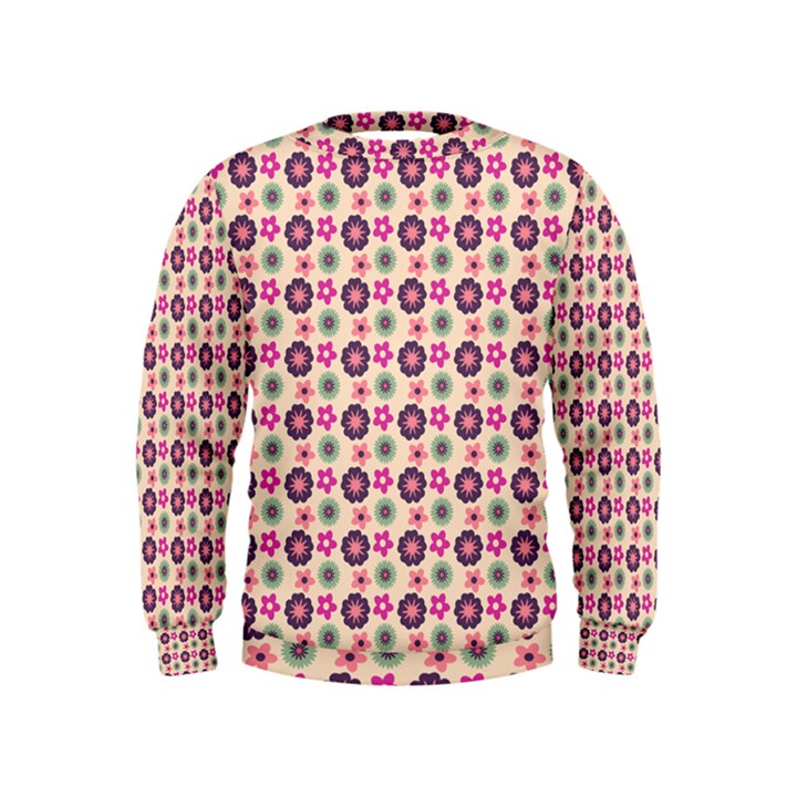 Cute Floral Pattern Boys  Sweatshirts