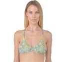 Abstract Earth Tones With Blue  Reversible Tri Bikini Tops View3