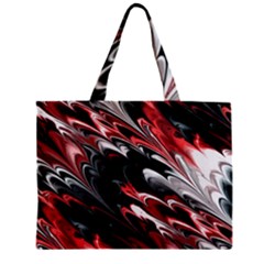 Fractal Marbled 8 Zipper Tiny Tote Bags by ImpressiveMoments