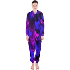 Fractal Marbled 13 Hooded Jumpsuit (ladies)  by ImpressiveMoments