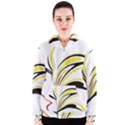 Abstract Flower Design Women s Zipper Hoodies View1