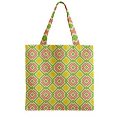 Cute Pretty Elegant Pattern Zipper Grocery Tote Bags