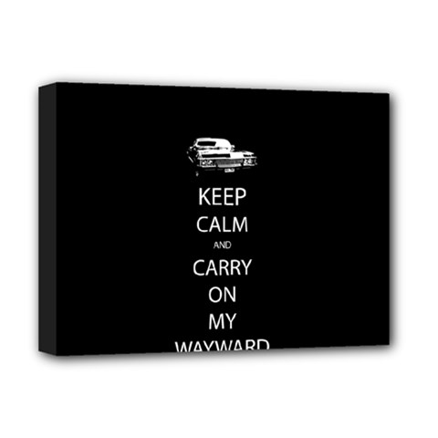 Keep Calm and Carry On My Wayward Son Deluxe Canvas 16  x 12  