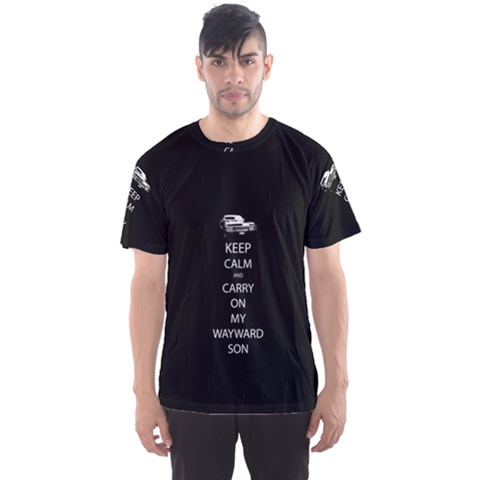 Keep Calm And Carry On My Wayward Son Men s Sport Mesh Tees by TheFandomWard