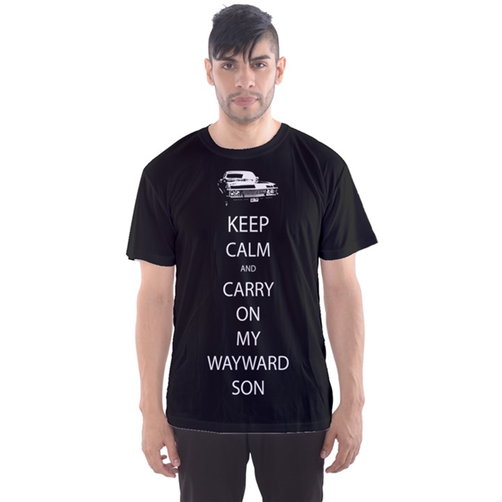 Keep Calm and Carry On My Wayward Son Men s Sport Mesh Tee