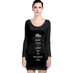 Keep Calm And Carry On My Wayward Son Long Sleeve Bodycon Dress by TheFandomWard