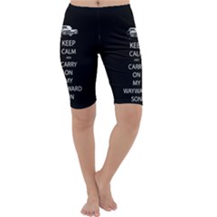 Keep Calm And Carry On My Wayward Son Cropped Leggings  by TheFandomWard