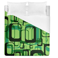 Retro Pattern 1971 Green Duvet Cover Single Side (Full/Queen Size)