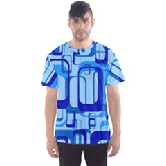 Retro Pattern 1971 Blue Men s Sport Mesh Tees