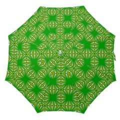 Retro Green Pattern Straight Umbrellas by ImpressiveMoments