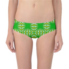 Retro Green Pattern Classic Bikini Bottoms by ImpressiveMoments