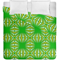 Retro Green Pattern Duvet Cover (king Size) by ImpressiveMoments