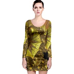 Special Fractal 35cp Long Sleeve Bodycon Dresses by ImpressiveMoments