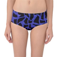 Purple Holes Mid-waist Bikini Bottoms by LalyLauraFLM