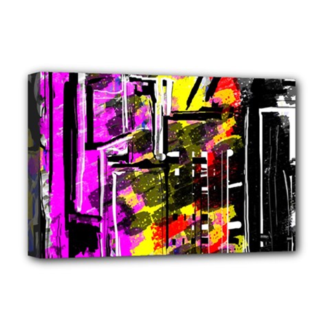 Abstract City View Deluxe Canvas 18  X 12   by digitaldivadesigns