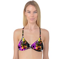 Abstract City View Reversible Tri Bikini Tops by digitaldivadesigns