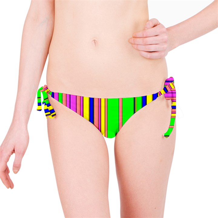 Hot Stripes Rainbow Bikini Bottoms