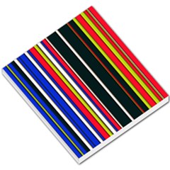 Hot Stripes Red Blue Small Memo Pads by ImpressiveMoments