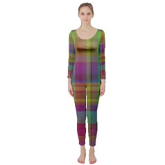 Plaid, Cool Long Sleeve Catsuit by ImpressiveMoments