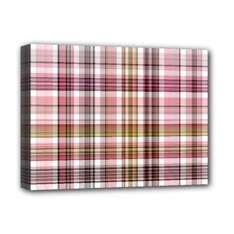 Plaid, Candy Deluxe Canvas 16  X 12   by ImpressiveMoments