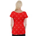 Cute Seamless Tile Pattern Gifts Women s Cap Sleeve Top View2