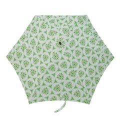 Sweet Doodle Pattern Green Mini Folding Umbrellas