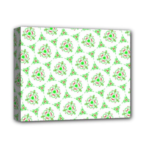 Sweet Doodle Pattern Green Deluxe Canvas 14  x 11 