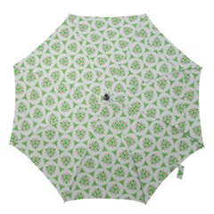 Sweet Doodle Pattern Green Hook Handle Umbrellas (Small)