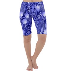 Doodle Fun Blue Cropped Leggings