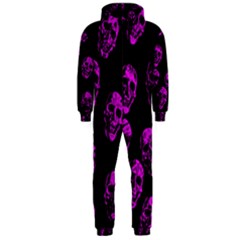 Purple Skulls  Hooded Jumpsuit (men)  by ImpressiveMoments