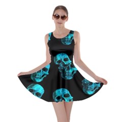 Skulls Blue Skater Dresses by ImpressiveMoments