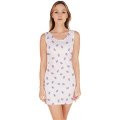 Officially Sexy White & Purple Os Collection Bodycon Dress by OfficiallySexy