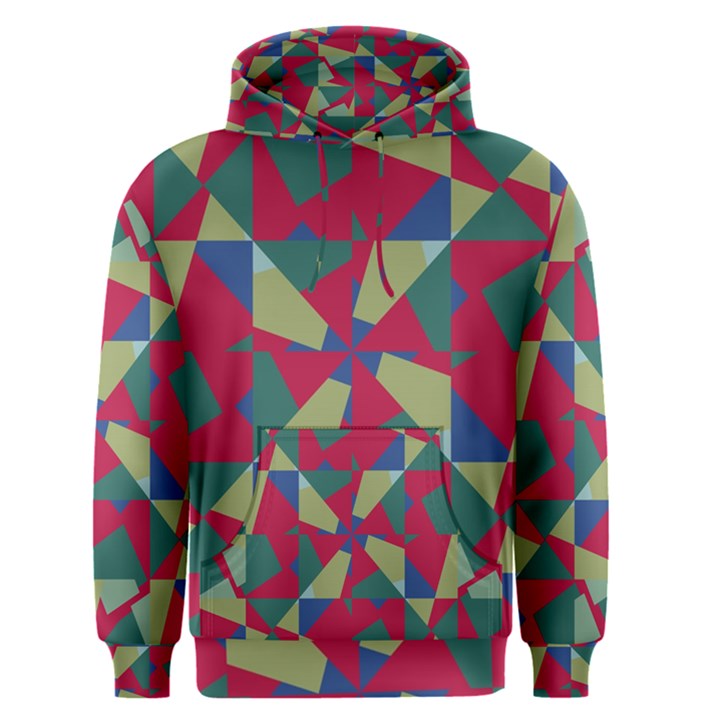 Shapes in squares pattern Men s Pullover Hoodie