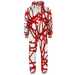 Hot Web Red Hooded Jumpsuit (men)  by ImpressiveMoments