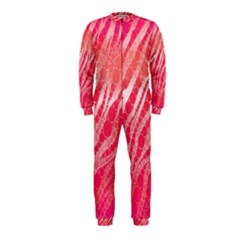 Florescent Pink Zebra Pattern  Onepiece Jumpsuit (kids)