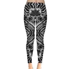 Black&white Animal Print Cat Women s Leggings