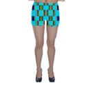 Triangles in rectangles pattern Skinny Shorts View1