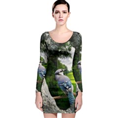 Bird In The Tree Long Sleeve Bodycon Dresses