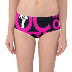 Ocnymoms Logo Mid-waist Bikini Bottoms by OCNYMOMS