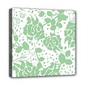 Floral Wallpaper Green Mini Canvas 8  x 8  View1