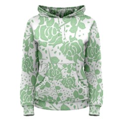 Floral Wallpaper Green Women s Pullover Hoodies by ImpressiveMoments