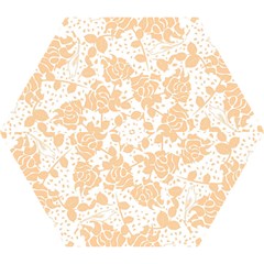 Floral Wallpaper Peach Mini Folding Umbrellas by ImpressiveMoments