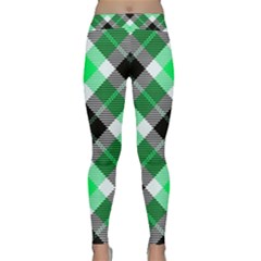 Smart Plaid Green Yoga Leggings by ImpressiveMoments