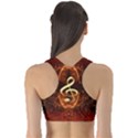 Decorative Cllef With Floral Elements Sports Bra View2