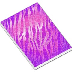 Florescent Pink Zebra Pattern  Large Memo Pads by OCDesignss
